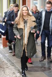 Hilary Swank in Winter Outfit at the Sundance Film Festival 2018 in Park City