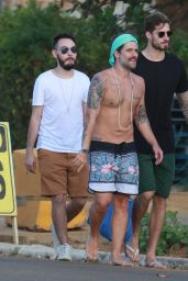 Izabel Goulart and Kevin Trapp Out With Brazilian Actor Bruno Gagliasso in Brazil