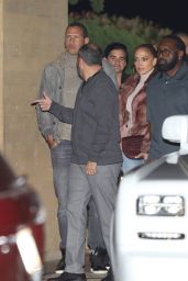 Jennifer Lopez and Alex Rodriguez Leaving the Nobu in LA