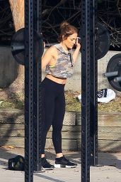 Jennifer Lopez - Hard Workout in Los Angeles