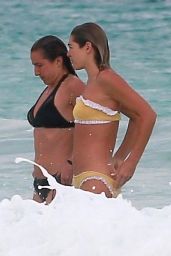Jessica and Ashley Hart in Bikinis on the Beach in Tulum