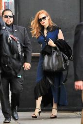 Jessica Chastain - Arrives for Appearance on Jimmy Kimmel Live! in LA