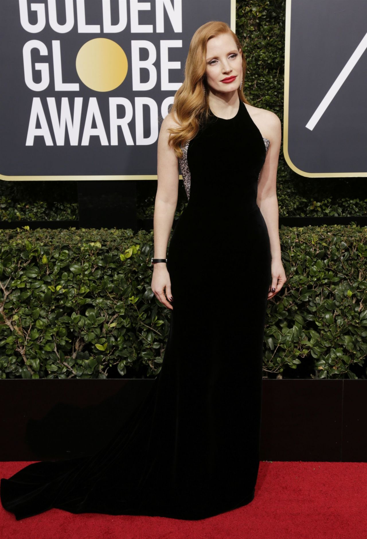 Jessica Chastain Golden Globe Awards 2018 • CelebMafia