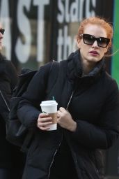 Jessica Chastain in Casual Outfit - New York City 01/20/2018