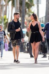 Jessica Shears and Fiance Dom Lever at Venice Beach 01/24/2018