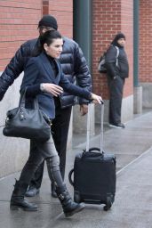 Julianna Margulies and Keith Lieberthal - Leave Their Apartment in New York 01/12/2018