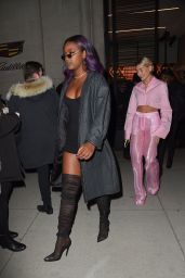Justine Skye Leaving the Republic Records Party in New York