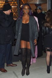 Justine Skye Leaving the Republic Records Party in New York