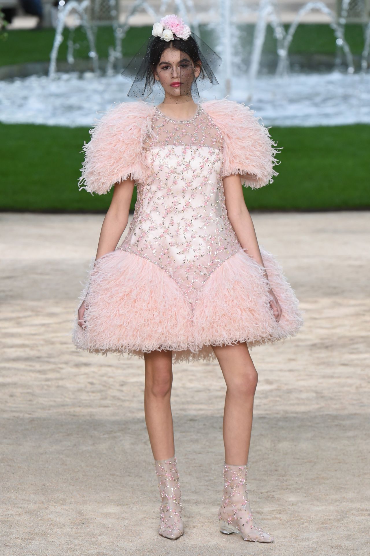 Kaia Gerber Walks Chanel Haute Couture Show - Paris Fashion Week