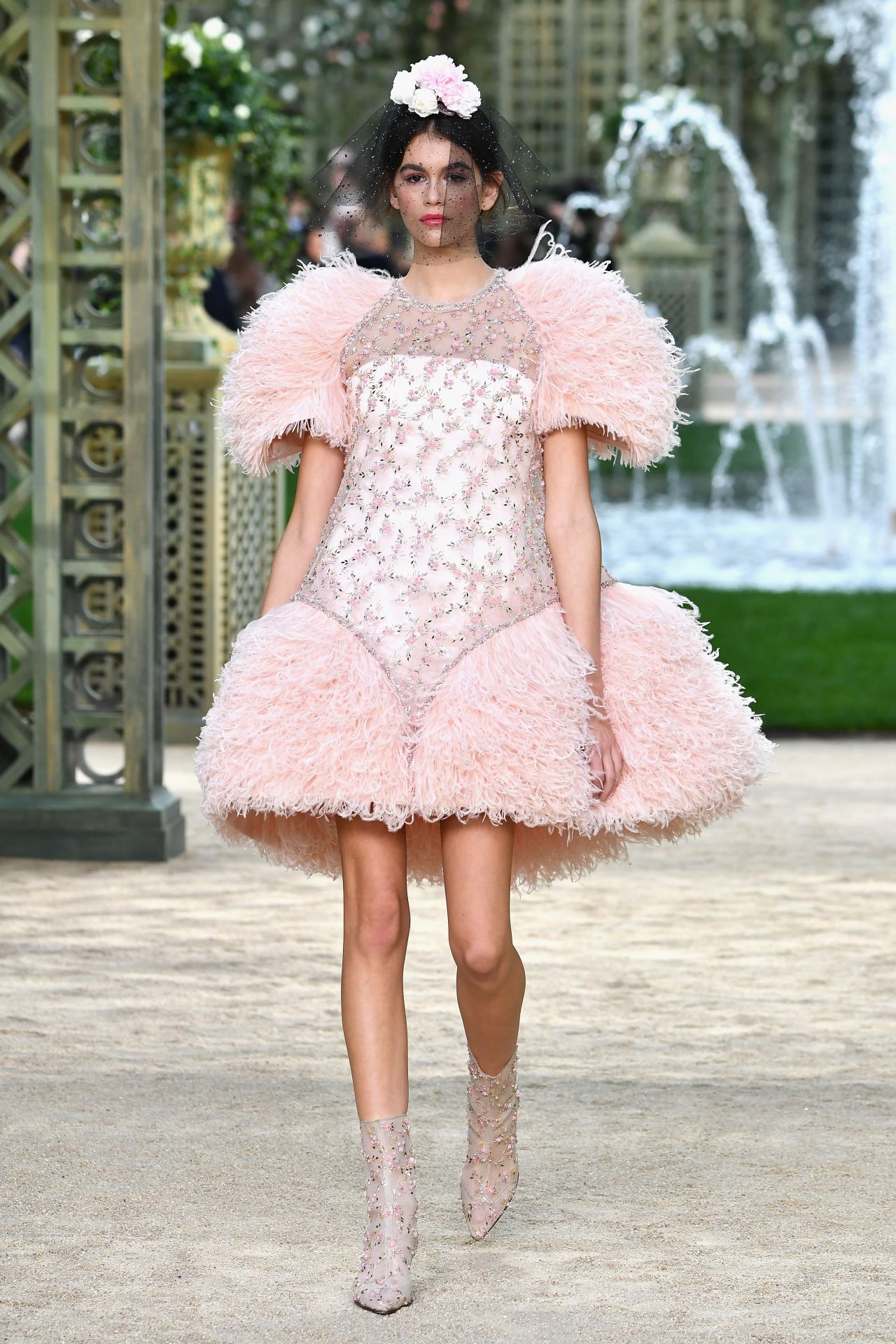 Kaia Gerber Walks Chanel Haute Couture Show - Paris Fashion Week ...