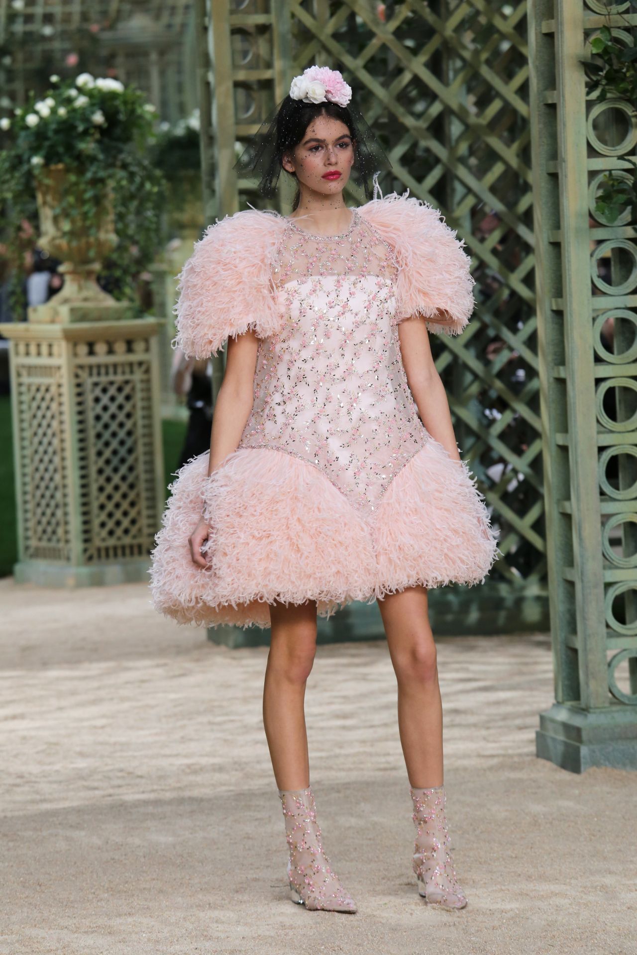 Kaia Gerber Walks Chanel Haute Couture Show - Paris Fashion Week ...