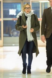 Kate Winslet in Travel Outfit at JFK Airport in NYC