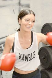 Katie Lee - Working out at Rumble Boxing in New York 