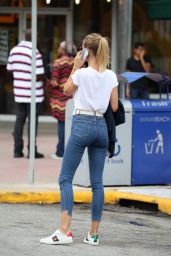 Kimberley Garner in Casual Outfit in Miami