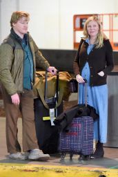 Kirsten Dunst and Her Fiancee Jesse Plemons Arriving at LAX in Los Angeles