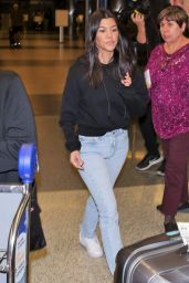 Kourtney Kardashian at LAX Airport in LA 01/23/2018