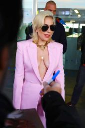 Lady Gaga - Arriving at Barcelona-El Prat Airport