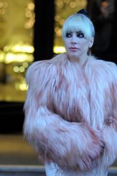 Lady Gaga Leaving Hotel in Milan