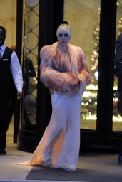 Lady Gaga Leaving Hotel in Milan
