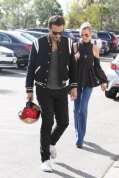 Laeticia Hallyday With Younger Male Friend - Out in Hollywood 01/24/2018