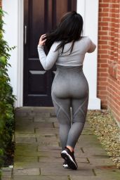 Lauren Goodger in Tight Workout Clothes in Essex, January 2018