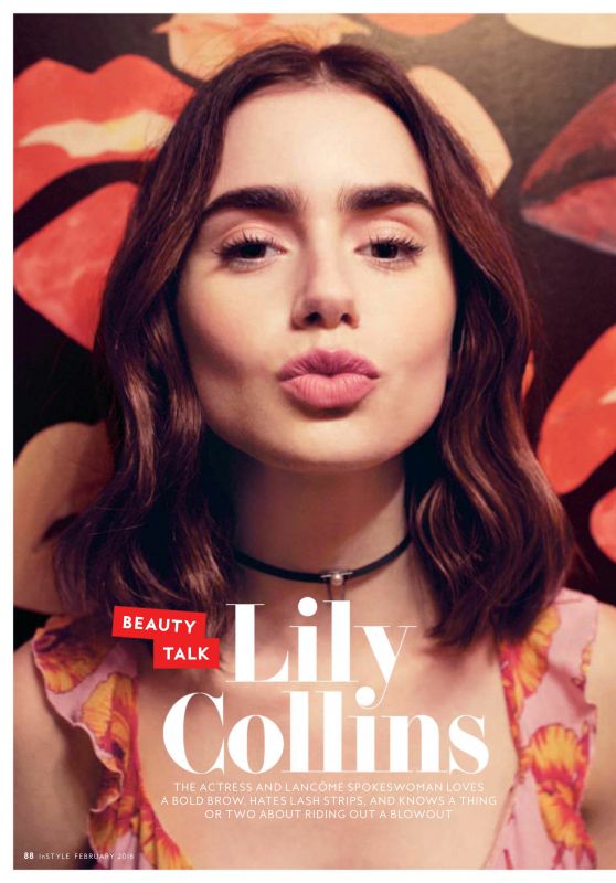 Lily Collins - InStyle February 2018