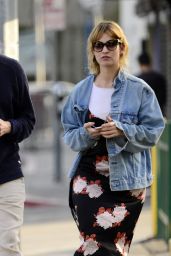 Lily James Out in Los Angeles 01/10/2018