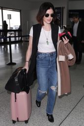 Lucy Hale at LAX Airport in Los Angeles