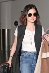 Lucy Hale at LAX Airport in Los Angeles