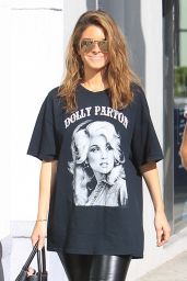 Maria Menounos - Shopping in a Dolly Parton T-Shirt in Beverly Hills 