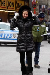 Maria Menounos Winter Street Style - Times Square New Years Eve