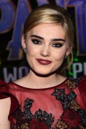 Meg Donnelly – “Black Panther” Premiere in Hollywood