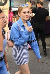 Meg Donnelly go Shopping at the Farmers Market in Studio City