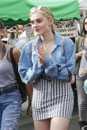 Meg Donnelly go Shopping at the Farmers Market in Studio City