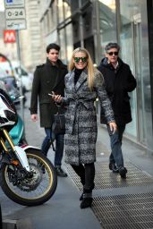 Michelle Hunziker on Her 41st Birthday Out in Milan