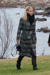 Michelle Hunziker - Relax at the Beach in Sanremo 01/29/2018