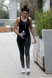 Michelle Keegan Leaving the Gym in Los Angeles 01/15/2018