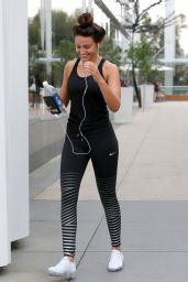 Michelle Keegan Leaving the Gym in Los Angeles 01/15/2018