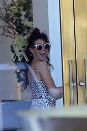 Michelle Keegan - Leaving the Waldorf Astoria Hotel in Beverly Hills