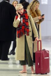 Michelle Williams at JFK Airport in New York City 01/29/2018