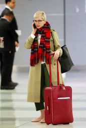 Michelle Williams at JFK Airport in New York City 01/29/2018