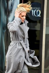 Mollie King Street Fashion - Out in London 01/03/2018