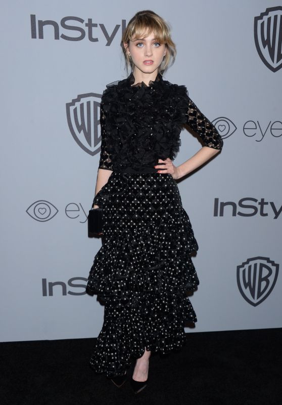 Natalia Dyer – InStyle and Warner Bros Golden Globes 2018 After Party
