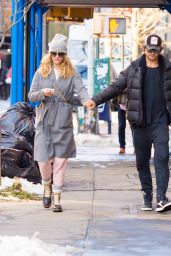 Nina Agdal Shopping With Boyfriend Jack Brinkley-Cook in NYC