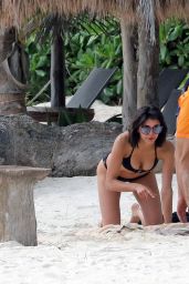Nina Dobrev in Bikini on the Beach in Mexico