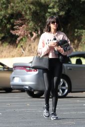 Nina Dobrev in Gym Ready Outfit in West Hollywood 01/27/2018