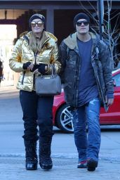 Paris Hilton and Chris Zylka Stroll in Aspen