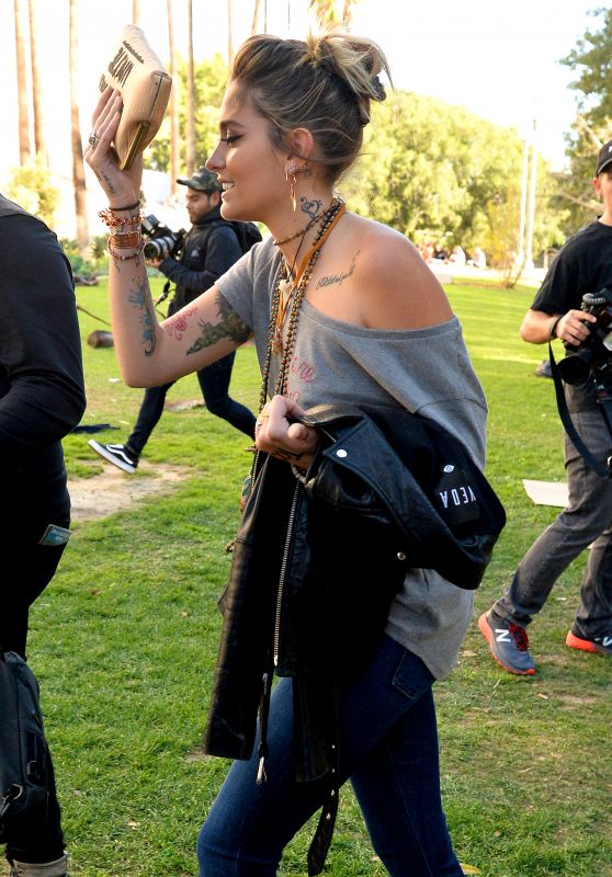 Paris Jackson at the Womens March 2018 in LA