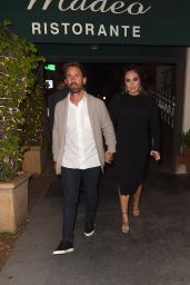 Petra Ecclestone and Tamara Ecclestone arrive at Madeo Restaurant in West Hollywood