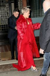 Pink - Leaving Her Hotel in New York 01/27/2018